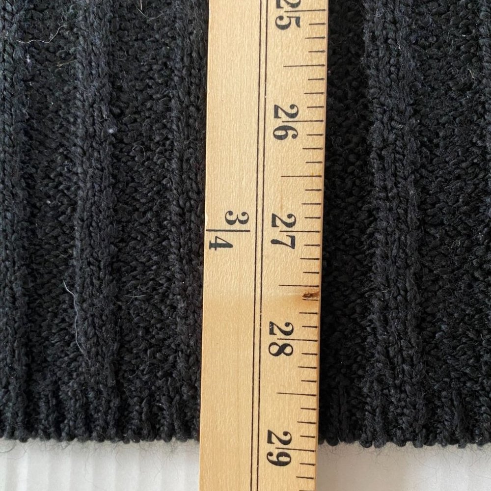 Avenue Sweater Collection Women’s 22/24 Black Ribbed V-Neck Tunic Sweater Office - Picture 7 of 10
